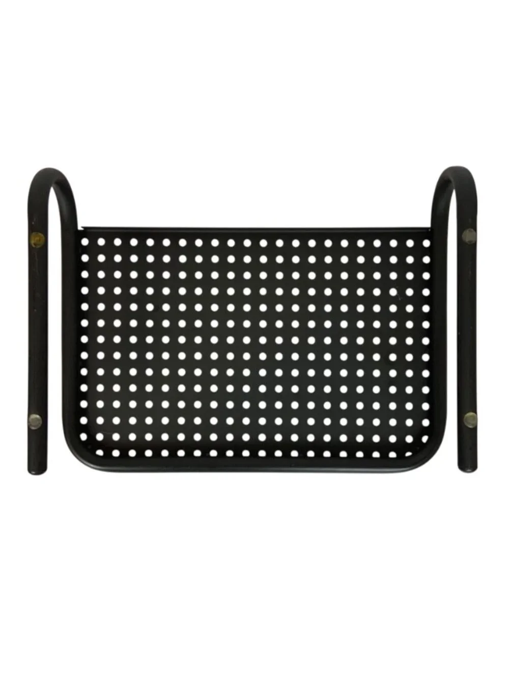 Metal Computer Monitor Stand Riser Black Perforated Platform For Ventilation - Picture 5 of 6